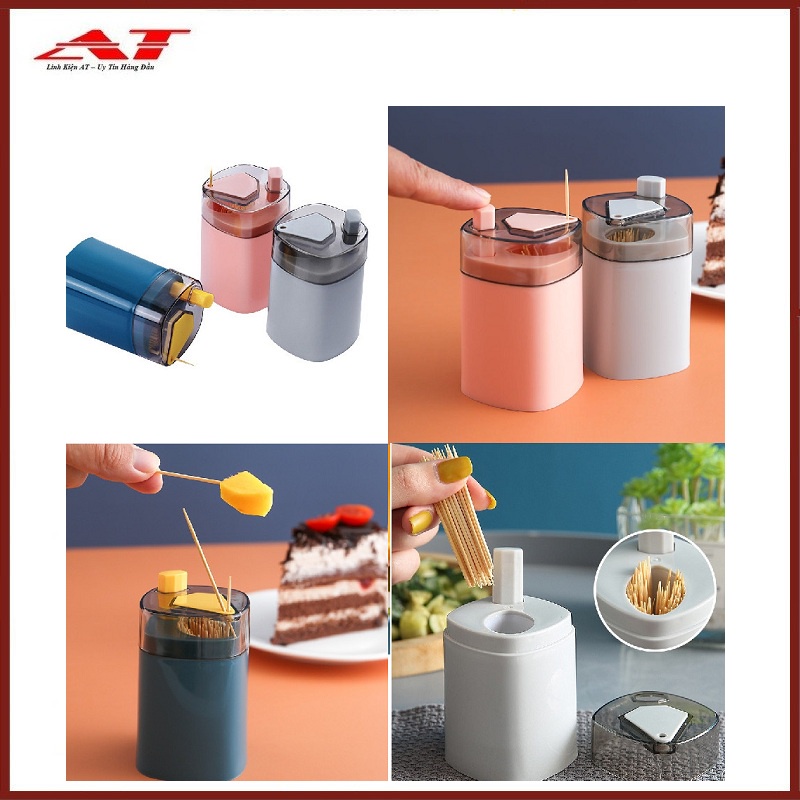 Hộp đựng tăm nút bấm tự động