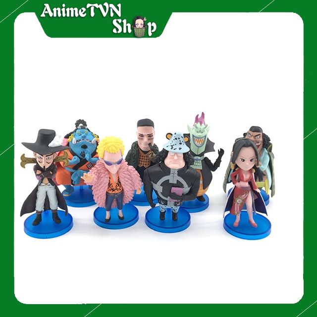 (Có lẻ) Set Combo 8 Mô hình Anime/Manga One Piece (Đảo hải tặc) Mẫu 4 Thất vũ Hải Shichibukai và các nhân vật khác