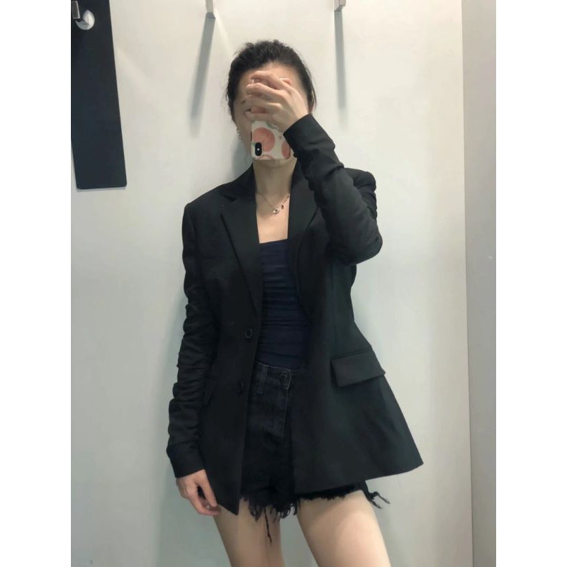 Blazer ZR đen bo tay | BigBuy360 - bigbuy360.vn