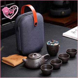 Bộ bình trà có túi đựng đi du lịch