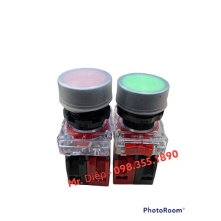 Nút nhấn X, Đ tự giữ có gioằng chống nước phi 22