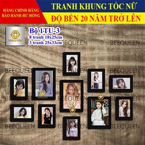 Album 20 Bộ Khung Tranh Tóc Nữ Trang Trí Salon Tóc - Tiệm Tóc Nam Nữ Siêu Bền Đẹp