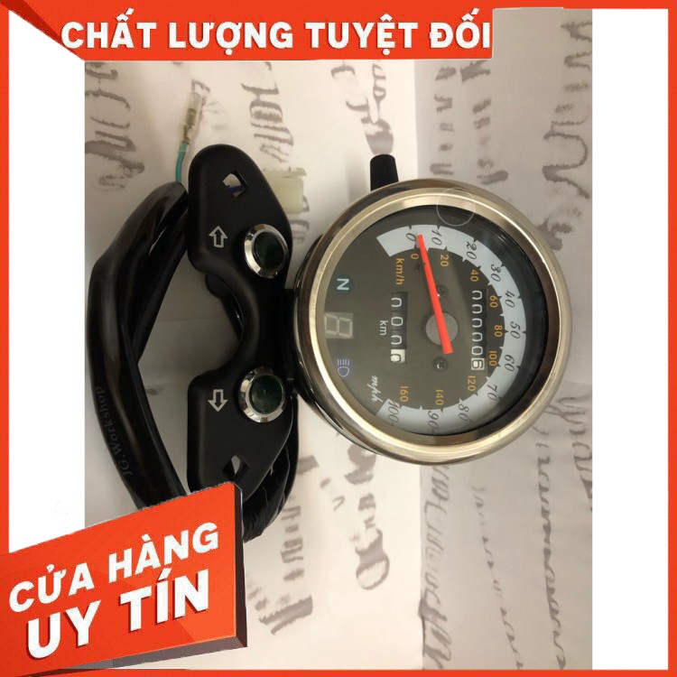 Đồng Hồ độ đo km classic loại lớn có kèm báo số cao cấp