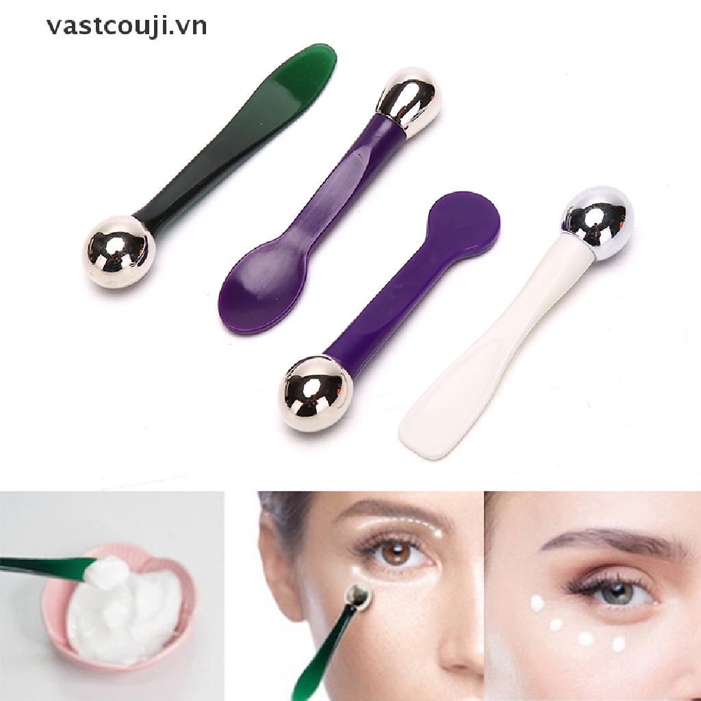 1 Que Kim Loại Lấy Kem Mát Xa Mắt VASTJI Tiện Dụng