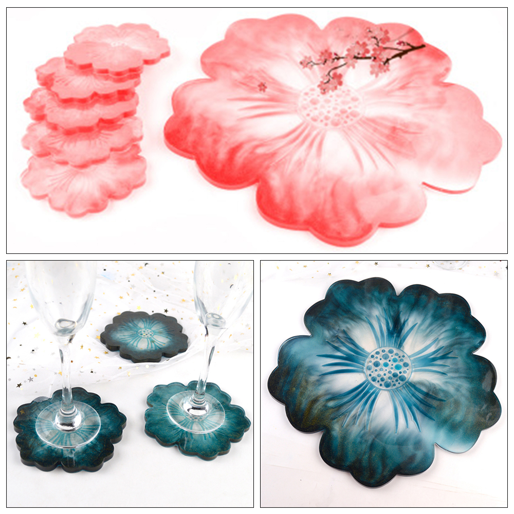 Khuôn Silicone Tạo Hình Làm Đồ Thủ Công Diy Hình Bông Hoa Lớn