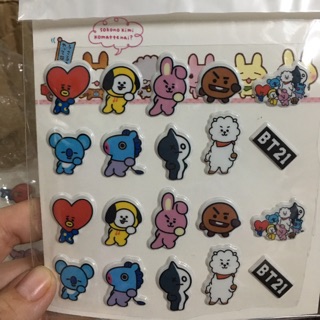 Sticker dán sổ nổi nhóm nhạc Hàn Quốc