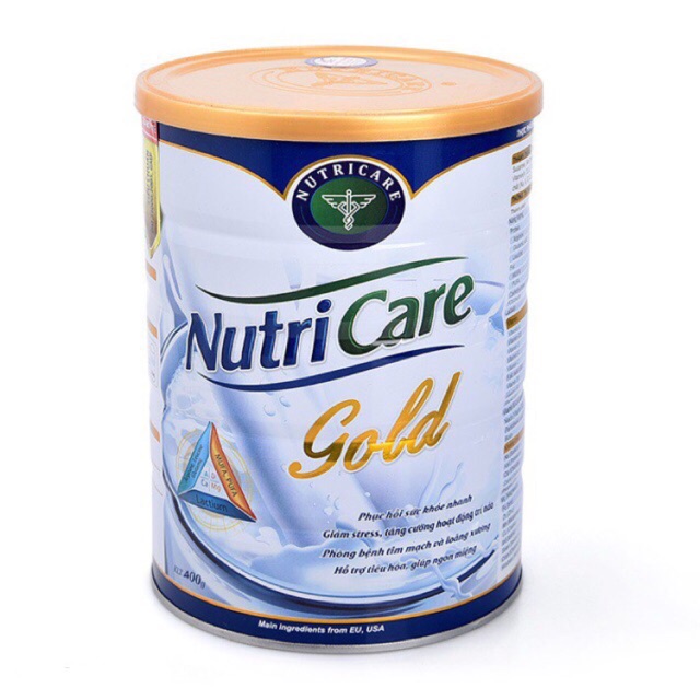 Sữa bột Nutricare Gold 400g và 900g - Dinh dưỡng bổ sung cho người lớn