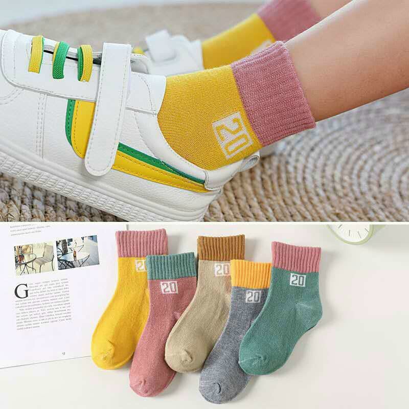 Tất số 20  /-li  𝐅𝐑𝐄𝐄 𝐒𝐇𝐈𝐏 /-li  Lố 10 đôi tất dệt kim số 20 co giãn tốt cho bé từ 1- 12 tuổi