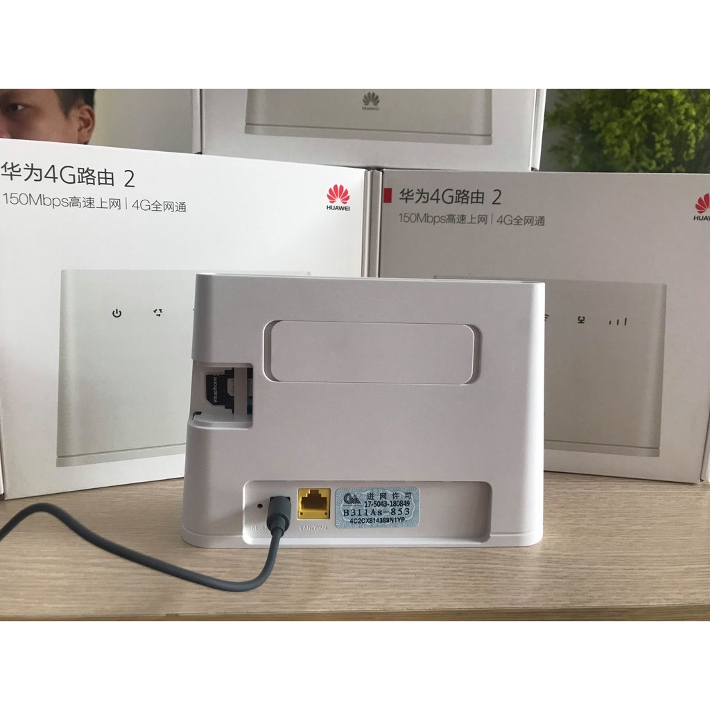 Bộ phát wifi 3G/4G Huawei B311 tốc độ cao, 32 user, có cổng LAN (đã bao gồm ăngten) (dùng cho xe khách, xe du lịch...) | BigBuy360 - bigbuy360.vn