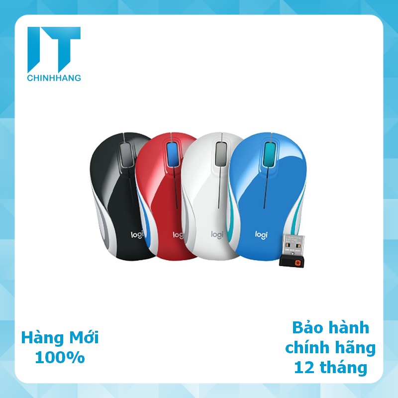 Chuột Không Dây Logitech M187 - Hàng Chính Hãng