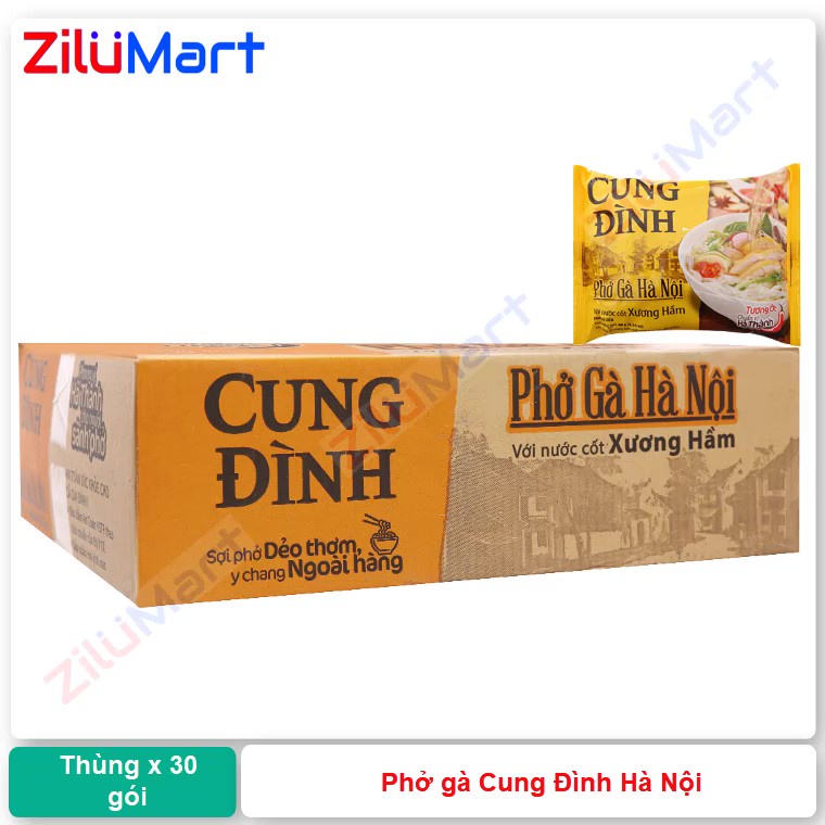 Phở gà Cung Đình Hà Nội (thùng 30 gói) loại 68g