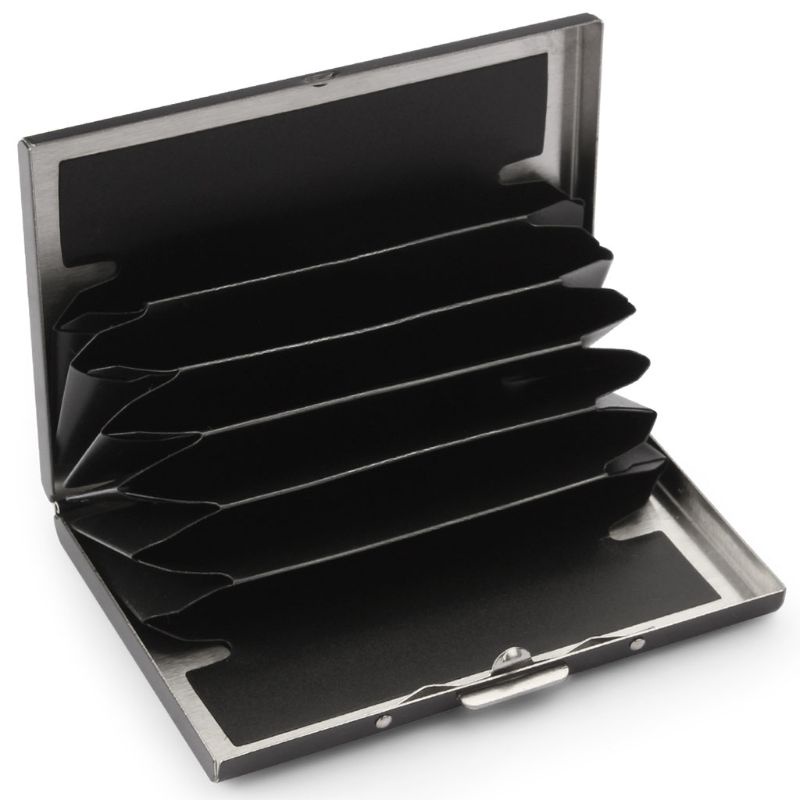Ví Đựng Thẻ Tín Dụng Bằng Thép Không Gỉ RFID Dành Cho Nam Giá Đỡ