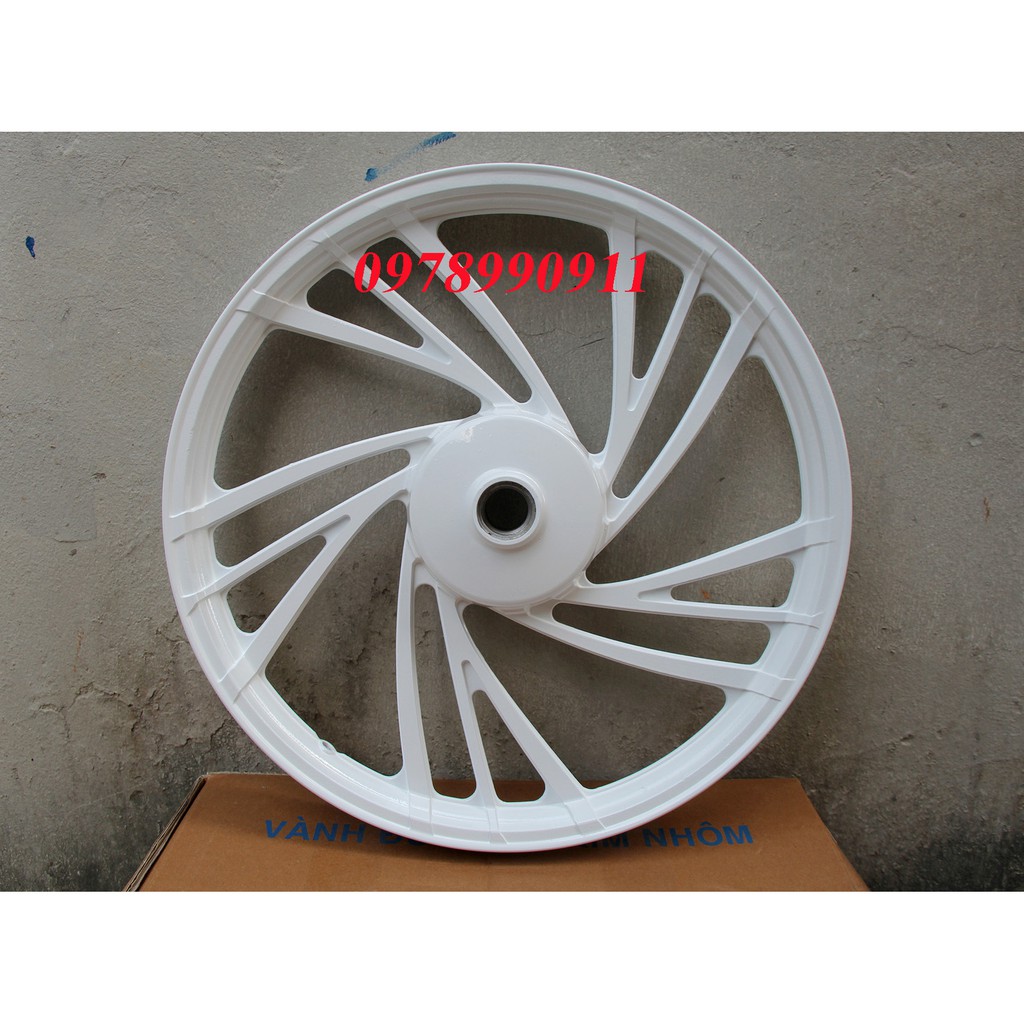 Mâm xe wave, dream phanh cơ _đùm màu trắng