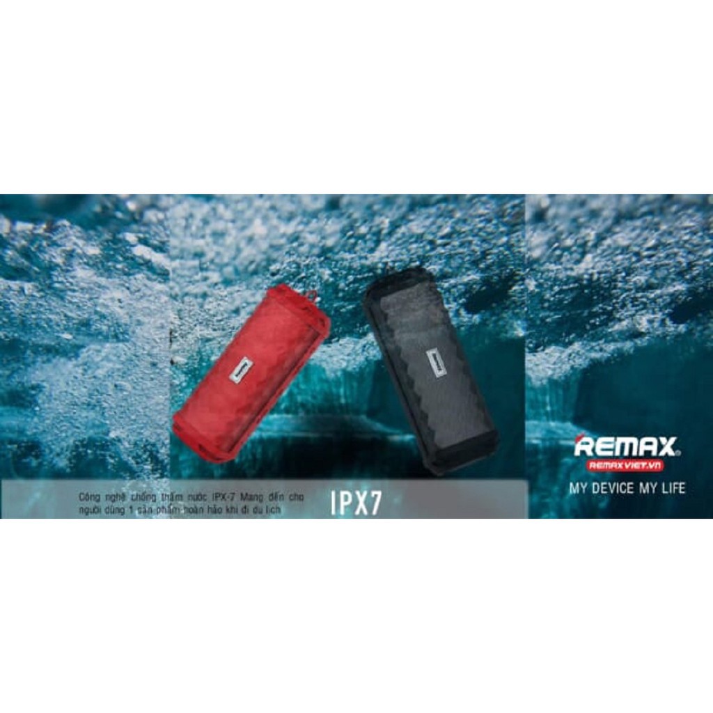 CHÍNH HÃNG  Loa Bluetooth xách tay chống nước Remax RB-M12