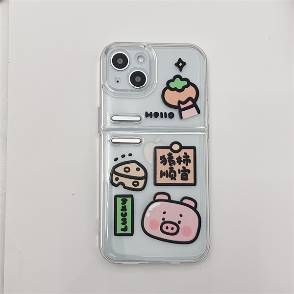 Ốp Điện Thoại Silicon Mềm Trong Suốt In Hình Heo Hoạt Hình Cho iPhone 13 13 Pro Max 12 12Pro 12ProMax 1111ProMax X