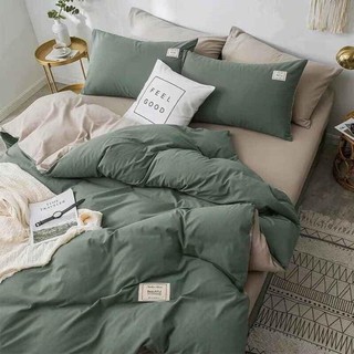 Bộ Chăn Ga Gối Cotton TiCi Chăn Phao 5 Món