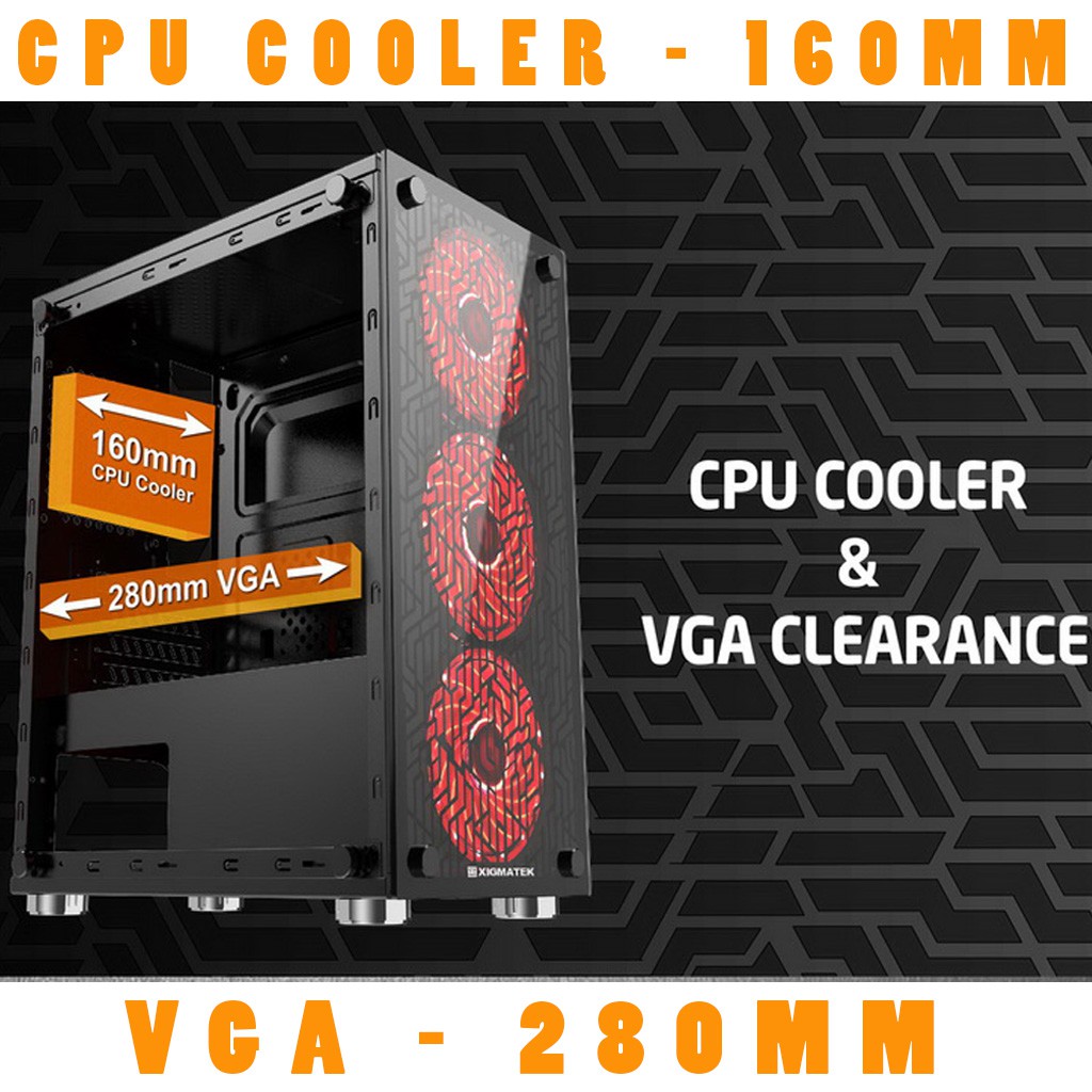 [Chính Hãng] Thùng máy Xigmatek NYX - M-ATX - 2 SIDE TEMPERED GLASS New | BigBuy360 - bigbuy360.vn