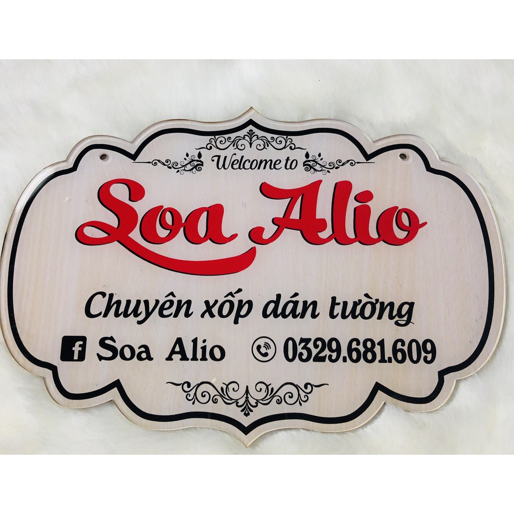 Bảng hiệu chất liệu mica - Trang trí shop bán hàng - Thiết kế theo yêu cầu