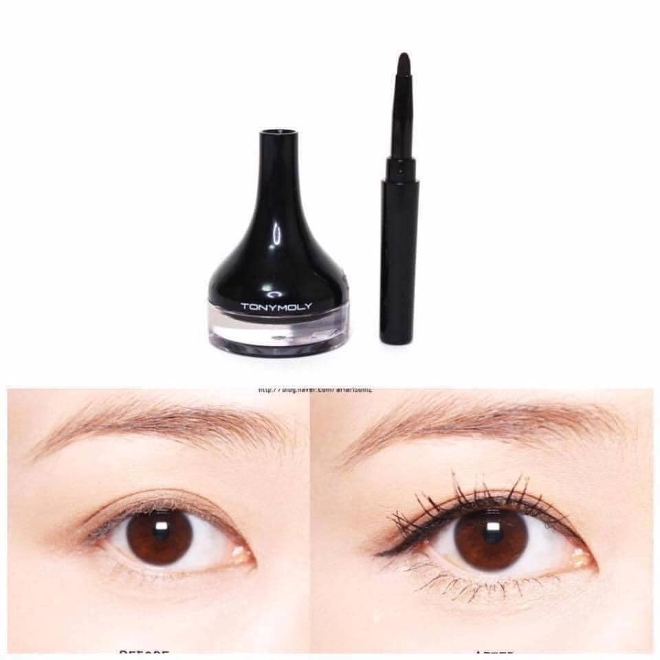 Gel Kẻ Mắt Chống Lem, Trôi TONYMOLY Back Gel Eyeliner 4g