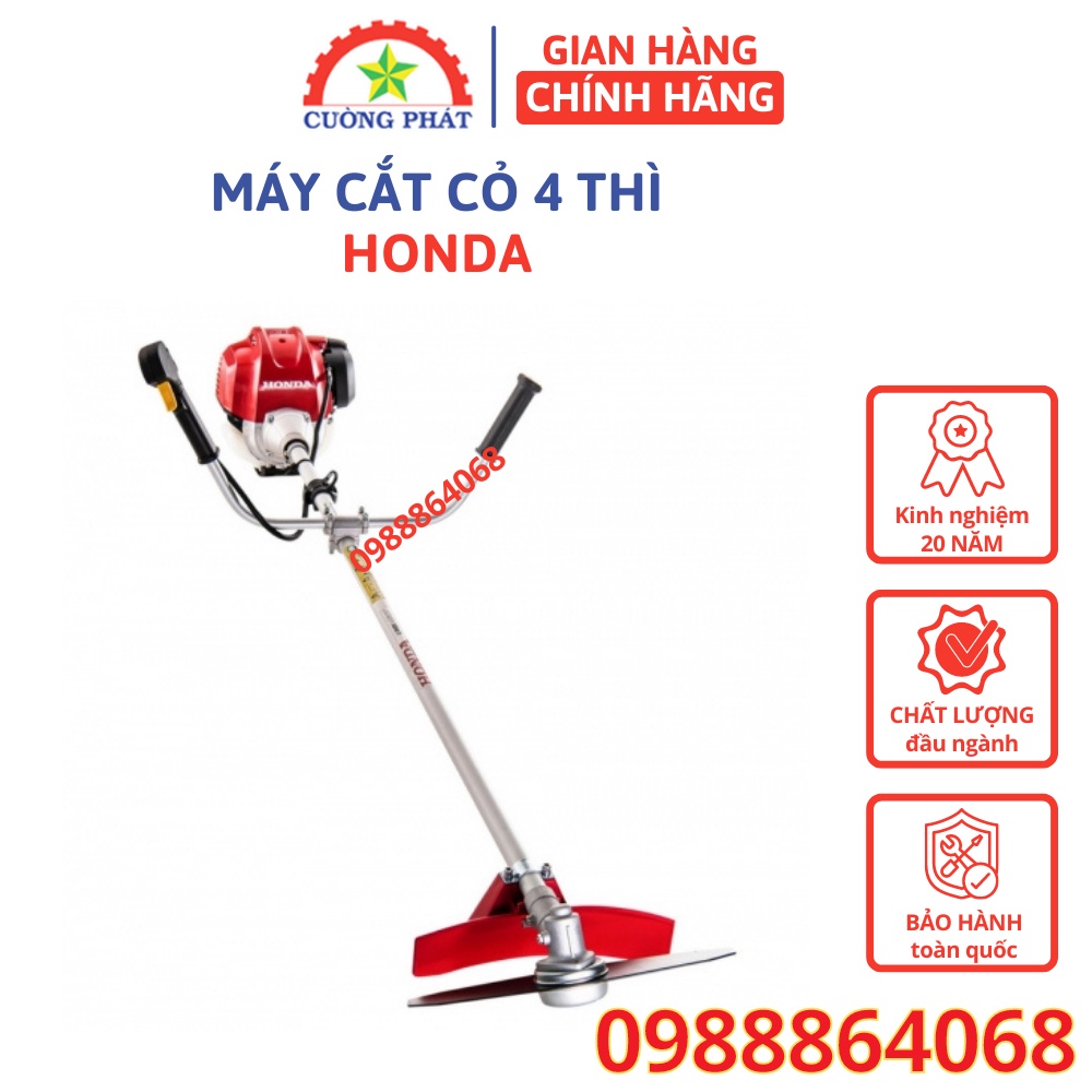 Máy cắt cỏ Honda 4 thì, máy phát cỏ chạy xăng chính hãng bảo hành 12 tháng - Cường Phát