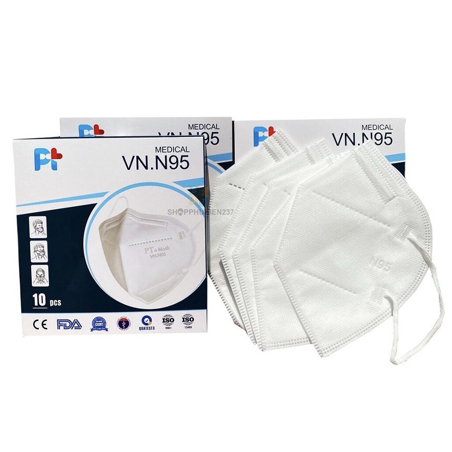 Khẩu trang y tế N95 PT  và Duy Quân hộp 10 cái