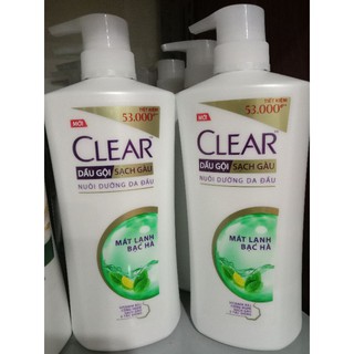 Dầu gội Clear bạc hà mát lạnh 630g