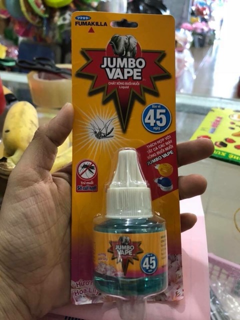 Bộ chất xông hơi duỗi muỗi jumbo vape nhật bản