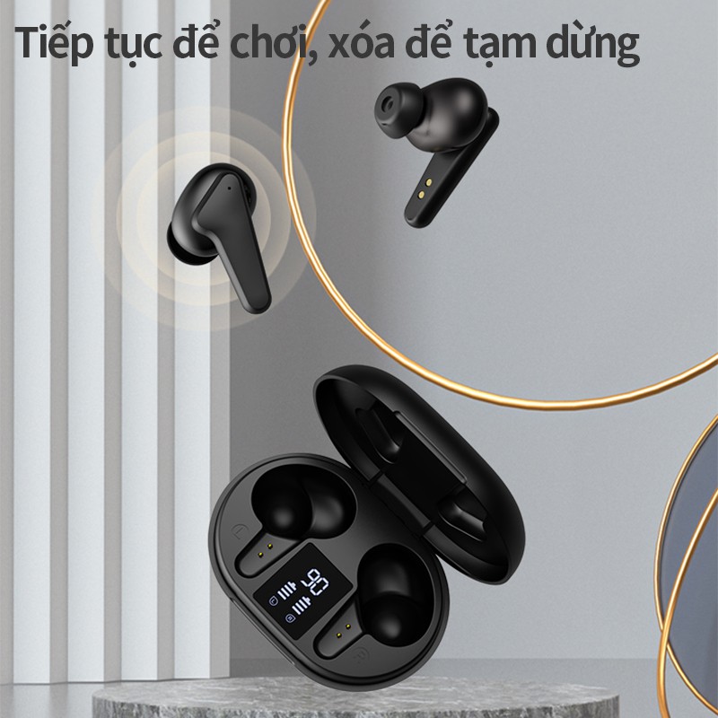 Tai nghe nhét tai chơi game không dây bluetooth S6 TWS âm thanh hifi giảm tiếng ồn CVC8.0 chống thấm nước IPX7