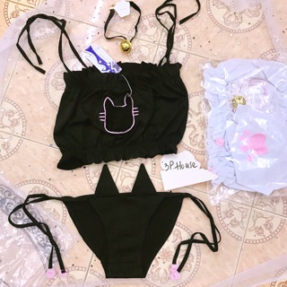 🎀Set nội y Cosplay mèo (3 món)
