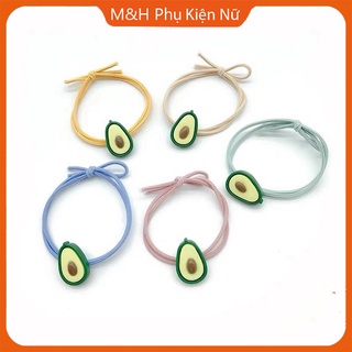 Dây buộc tóc hình quả bơ xinh xắn nhiều màu