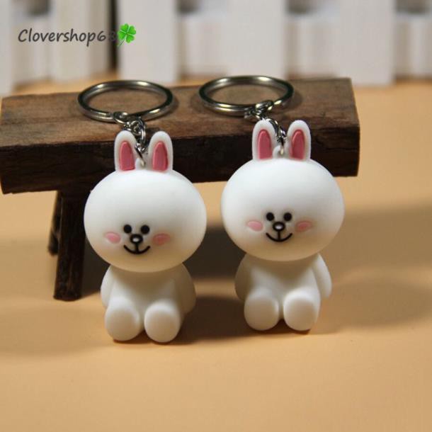 Móc khóa thỏ Cony và gấu Brown