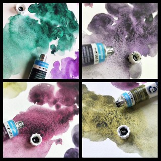 [Michi Art Store] Pocket màu nước tách lớp Dusk Van Gogh hộp 0,5ml, 1ml