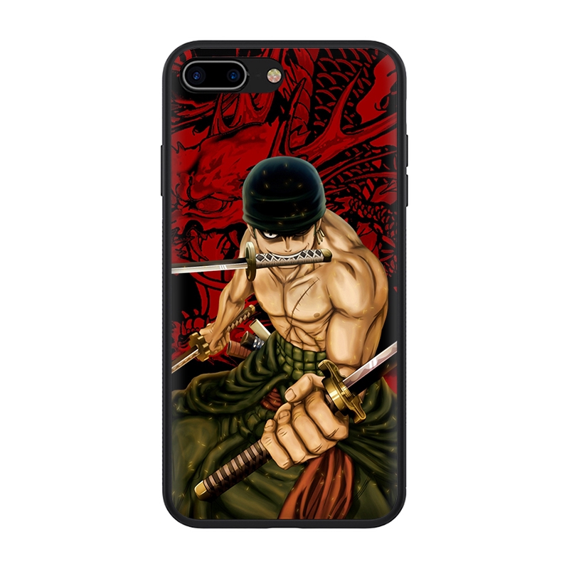 Ốp lưng mềm hình One Piece Roronoa Zoro cho iPhone 11 Pro XS Max XR X 8 7 6S 6 Plus 5S 5 SE 2020