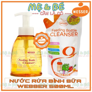 NƯỚC RỬA BÌNH SỮA WESSER 500ML (CHAI/TÚI)