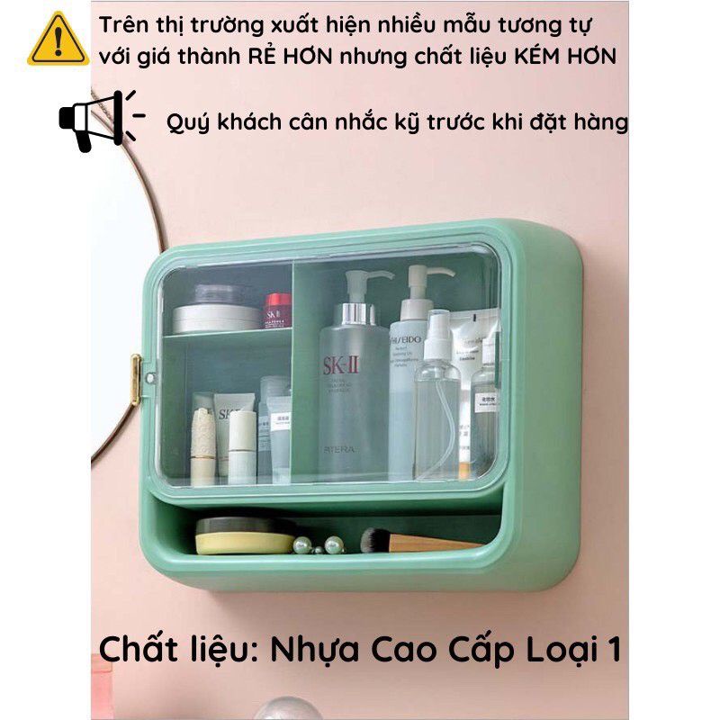kệ đựng mỹ phẩm treo tường, kiêm tủ thuốc gia đình