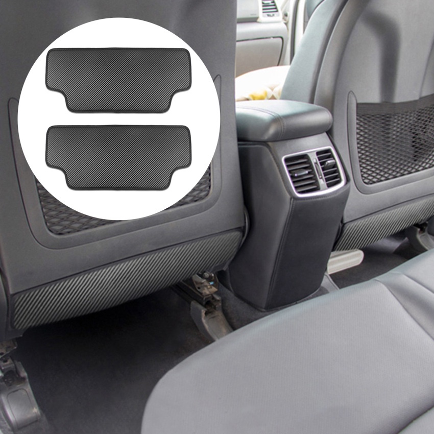 1 Miếng Đệm Da PU Chống Đá Bẩn Cho Ghế Sau Xe Hơi