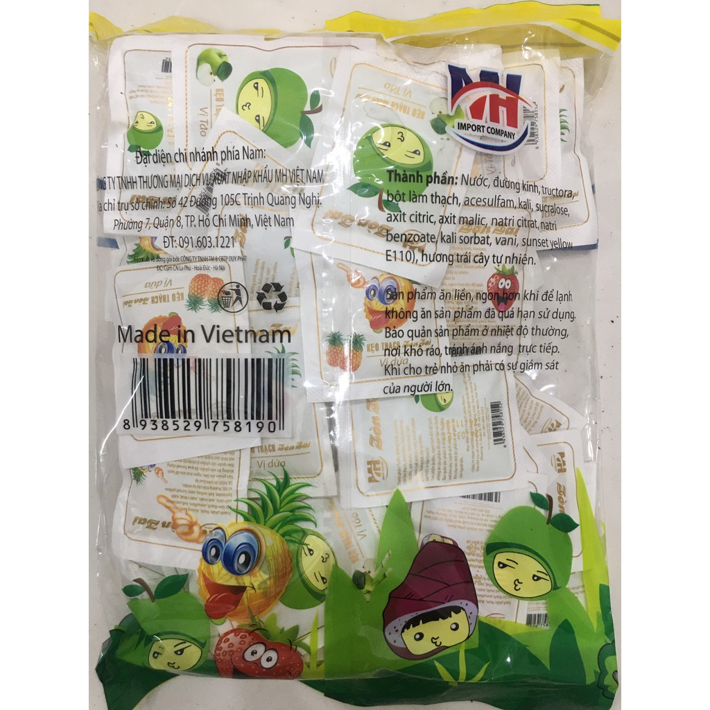 THẠCH RAU CÂU ZÒN ZAI 🍓🍍 400GR/1KG vttelecoms