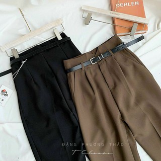 Quần baggy nữ công sở 💟freeship💟 quần tây nữ cạp kiểu v siêu sang