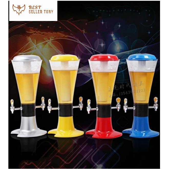 Tháp bia uống có đèn led trong các bữa tiệc 2019