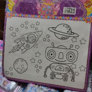 sticker dán nổi hình búp bê thay đồ