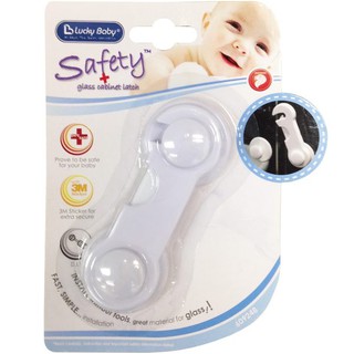 Khóa hộc tủ Safety™ glass cabinet latch Lucky Baby