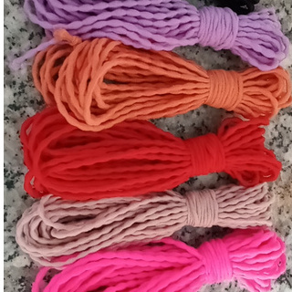 bó 5-10 met dây thun mềm 2.5mm làm dây cột tóc (kiểu hạt gạo)