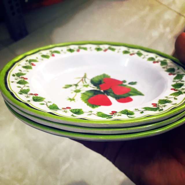 Combo 3 Dĩa Melamine 12cm