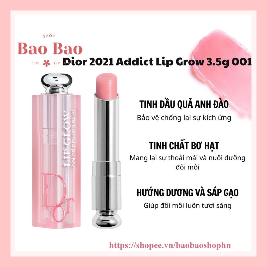 Son Dưỡng Dior 2021 Addict Lip Glow 3.2g 6 Màu vô cùng sang chảnh mịn môi