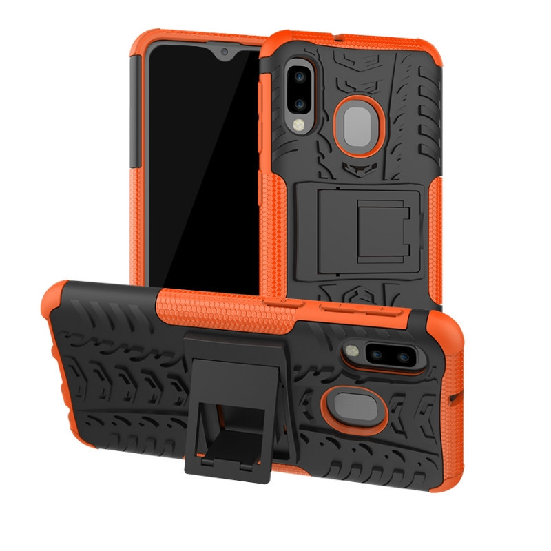 For Samsung Galaxy A70 A2 Core M40 A20e A60 A10e C9 Pro S10+ Hybrid Armor Rubber Kickstand PC Case