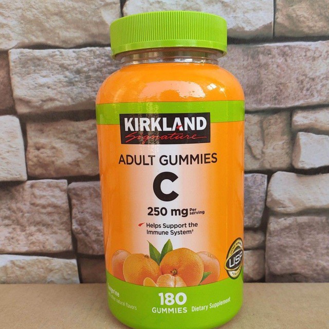 Kẹo dẻo Kirkland Signature Vitamin C 250mg Adult Gummies 180 viên