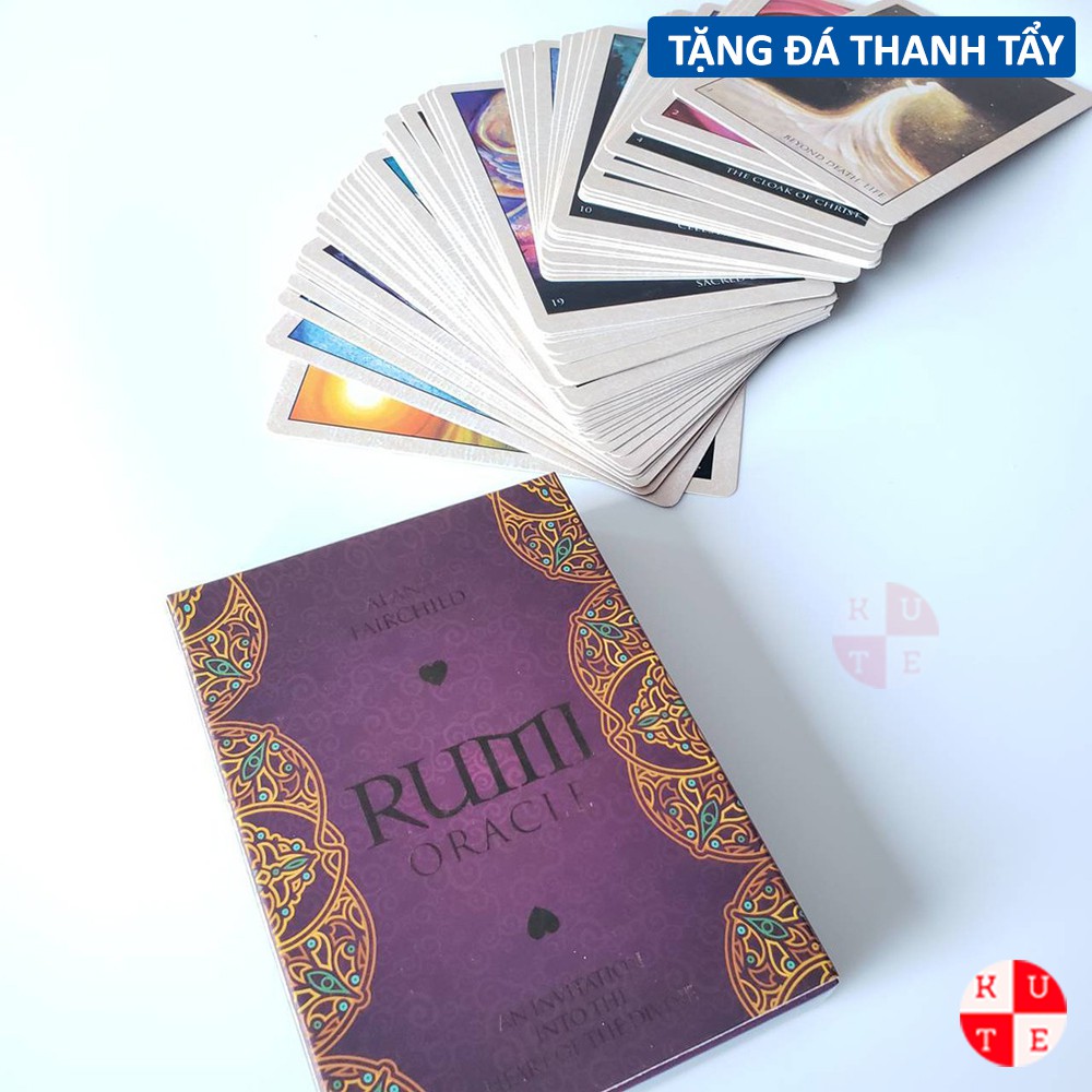 Bài Oracle Rumi Cards 44 Lá Bài Tặng Đá Thanh Tẩy E38