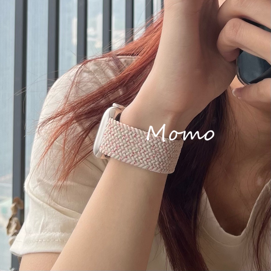 Dây Đeo Bằng Vải Bện Cho Đồng Hồ Thông Minh Smart Watch Series 7 6 SE 5 4 3 45mm 41mm Seri 7 44mm 40mm 38mm 42mm