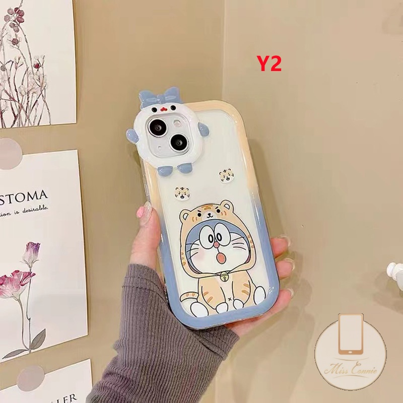 Ốp Điện Thoại TPU Mềm Hình Doraemon 3D Dễ Thương Cho IPhone 6 6S 7 8 Plus XR 11 14 13 12 Pro MAX X XS MAX SE