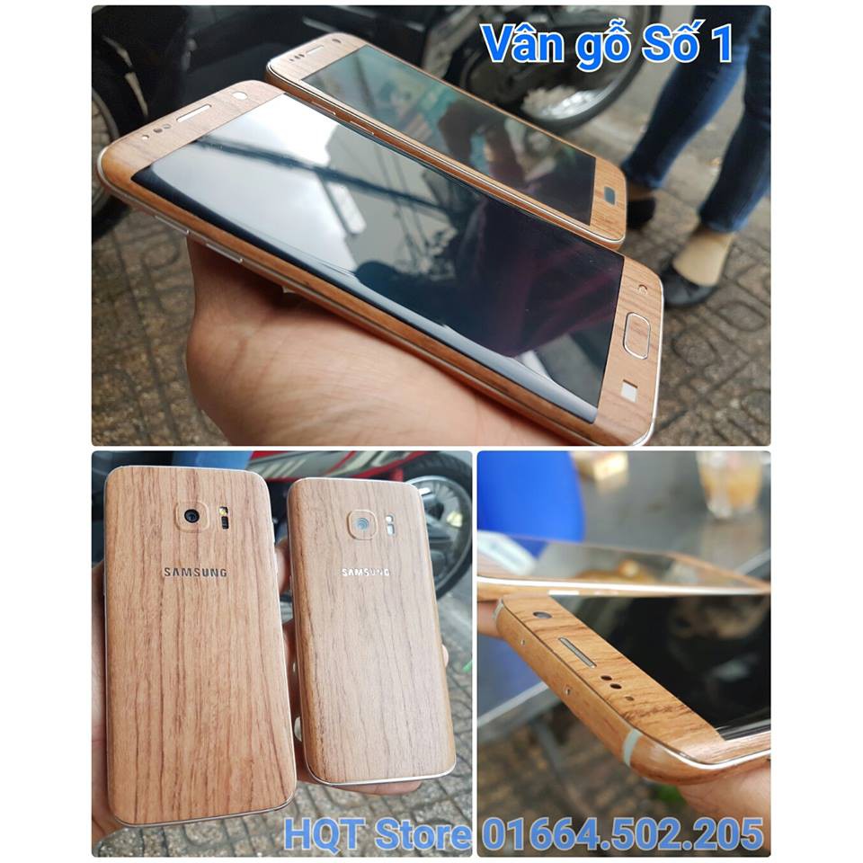 Dán Skin Full Body decal vân gỗ cho S7 Edge / S7 / Note 5 / S6 Edge Plus